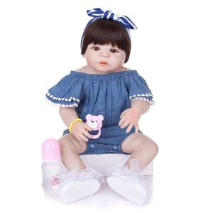POUPÉE RUMOCOVO®   corps complet Silicone Reborn bébé poupées pour enfants Playmates réaliste 57 cm princesse poupées  