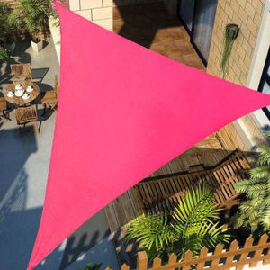 VOILE D'OMBRAGE Voile D'ombrage Triangulaire Imperméable Pour Jardin Terrasse 3X3X3M ROSE