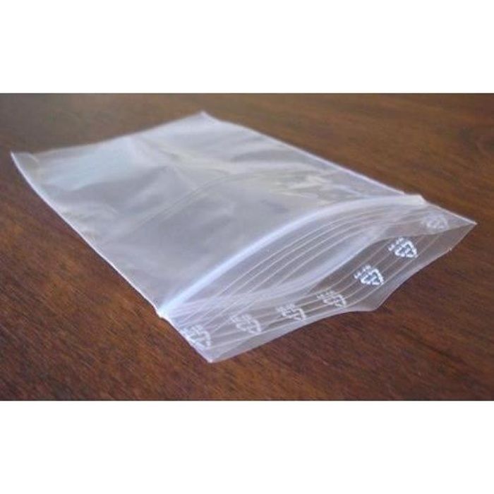 500 Sachets Zip Plastique Transparent ,Sac Congelation Zip, Sachet zip  reutilisable , Pochon Refermable , Ziplock congélation [238] - Cdiscount  Bricolage