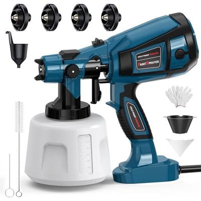 Pistolet à Peinture électrique ONEVAN 1500W – 1L, Compatible Batterie Makita 18V