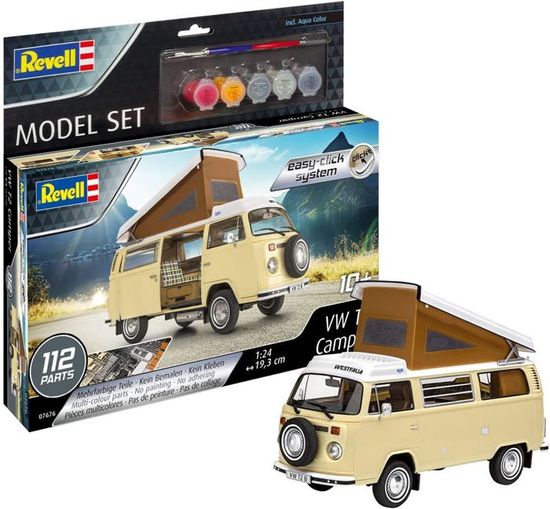 Revell 07676 Vw T2 Camper Easy Click System | Cuotas sin interés