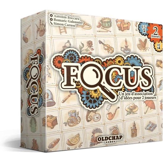 Focus - Oldchap Games - Jeu De Société - Jeu D'Association D'Idée Pour 2  Joueurs - Univers De Sherlock Holmes[u105] - Cdiscount Jeux - Jouets