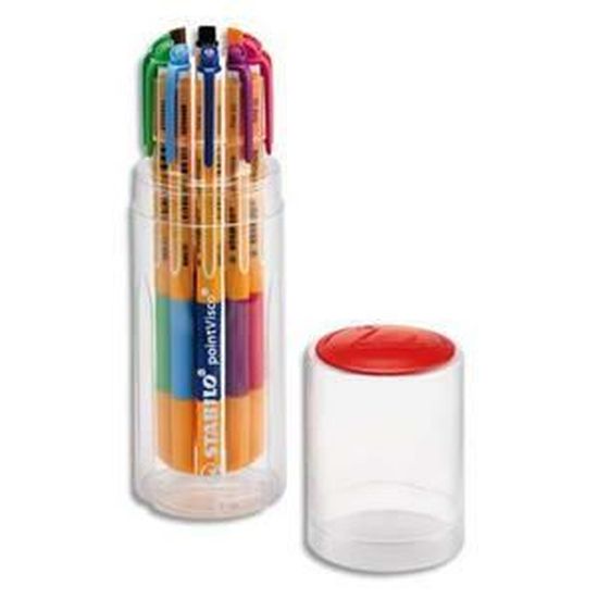 Roller à encre gel STABILO PointVisco - Couleurs Assorties