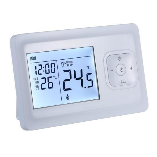 Thermostat de chauffage numérique LCD Fournaise murale programmable