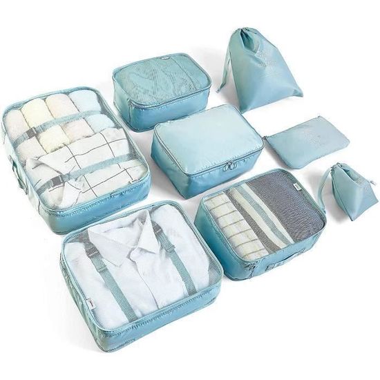 Lot De 3 Organisateurs De Valise En Maille - Compression Gain De Place - Pour Voyage, Sac à Dos, Rangement Maison