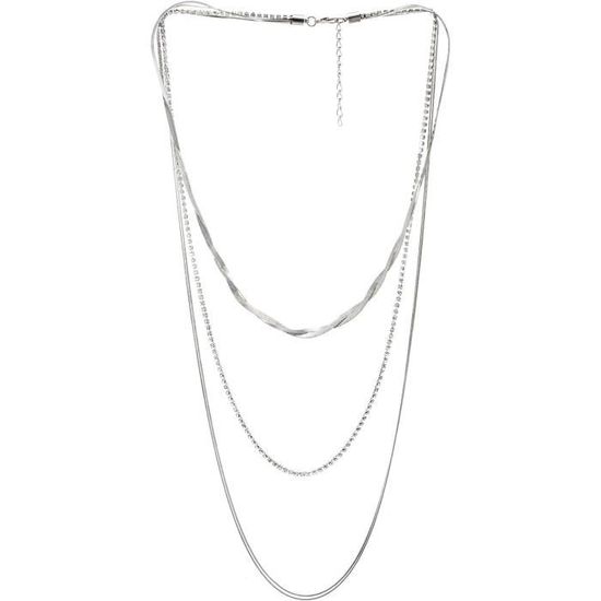 Collier Vintage Madewell Multicouches - Ton Or - Métal Doré - 17 Pouces