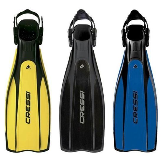 Palmes Cressi Pro Light – Réglables, Légères, Double Matériau, Propulsion Puissante, Pour Débutants Et Pros, Fabriquées En Italie