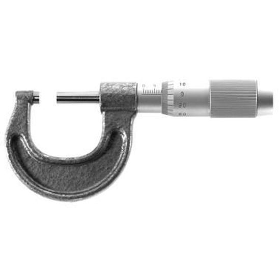 Micromètre (Palmer) De Précision 0-25mm - Graduation Au 1/100ème, Livré En Coffret Avec Clé