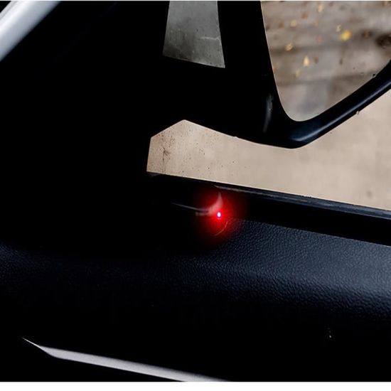 Système d'alarme de voiture, énergie solaire mannequin Alarme de voiture  Led Lumière Simuler Imitation Avertissement Antivol Clignotant Système d' alarme de voiture Système antivol pour Ca