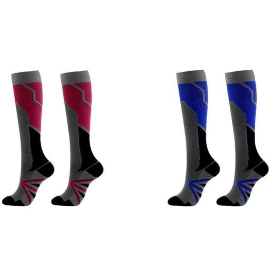 Chaussettes De Ski Homme Heat Holders - Longueur Genou, Thermiques, Motifs Rayures
