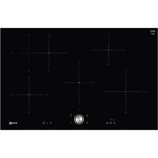 Plaque à Induction Neff T48BT00N0 - 4 Zones, Cadre Acier Inoxydable, Commande TwistPad, 78 Cm - 13