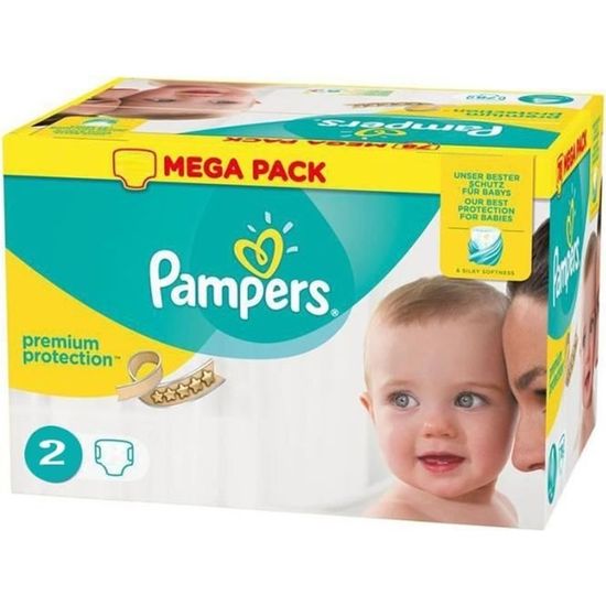Couches Pampers New Baby - Premium Protection taille 2 - 240 couches
