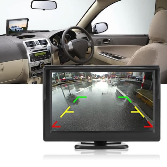 Moniteur Caméra De Recul 9 Pouces IPS - 4 Entrées Vidéo Pour Véhicules, Camping-Cars, Fourgons