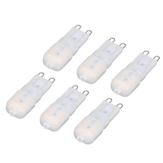 Pwshymi 6 Ampoules LED G9 Dimmables 3W Économie d'énergie Lumière 360