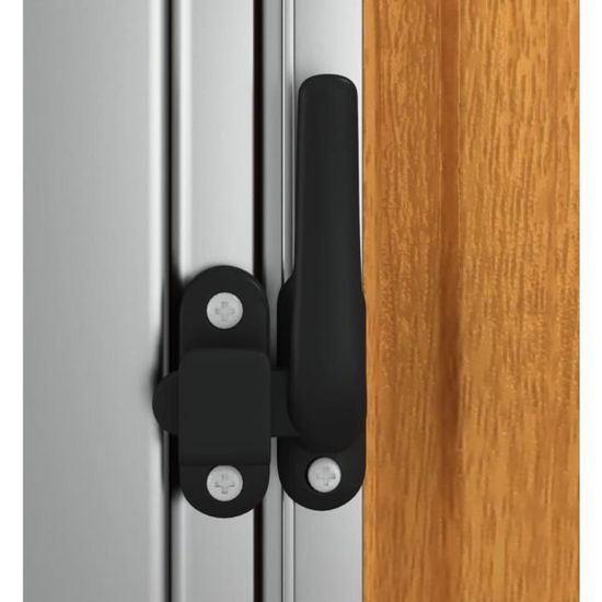 Abri De Jardin VidaXL 118x97x209cm - Hangar Rangement Acier Galvanisé Anthracite, Porte Verrouillable