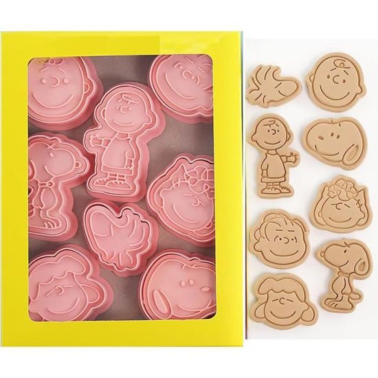 Set De 8 Emporte-Pièces Cartoon Pour Biscuits Et Fondant - Moules Patisserie Enfants Fête Prénatale