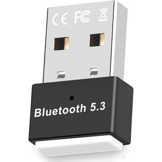 Clé Bluetooth 5.4 USB Pour PC - Adaptateur Low Latency Plug & Play, Récepteur Bluetooth Pour Windows 11/10/8.1/7, PC Fixe Et Ordinateur Portable