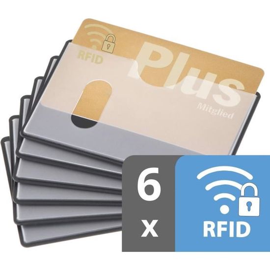 16 Protections RFID JIEYAO - 12 Porte-Cartes + 4 Porte-Passeports, Anti-Vol Électronique