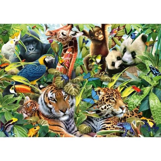 Puzzle 1500 pièces - SCHMIDT - La diversité du monde animal - Adulte