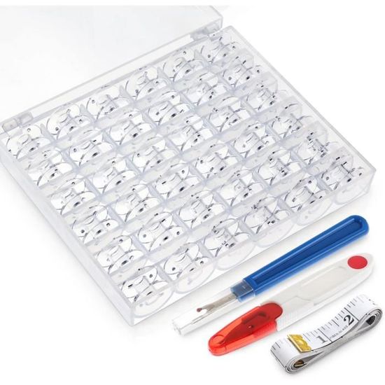 100 Bobines Plastique Pour Machine à Coudre Singer - Classe 66 - Lot économique - Fabriqué à Taïwan
