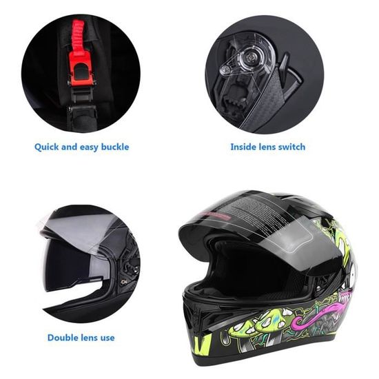 Lunettes De Protection Moto Rétro Anti-buée Chaudes - Équitation VTT Motocross Quad - Verres Miroir Et Confortables