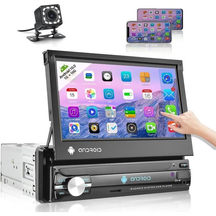 NHOPEEW 1-DIN Autoradio Mit Bluetooth - 2,7 Zoll Touchscreen & USB Ladung