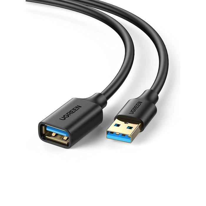 Cable Rallonge USB 3.0 Cable Extension USB 3.0 Male A vers Femelle A ...