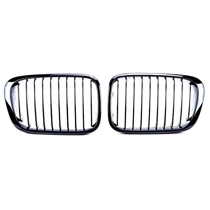 2 CALANDRE M PERFORMANCE NOIR BRILLANT BMW SERIE 3 E46 BERLINE PHASE 1 DE 05/1998 A 08/2001