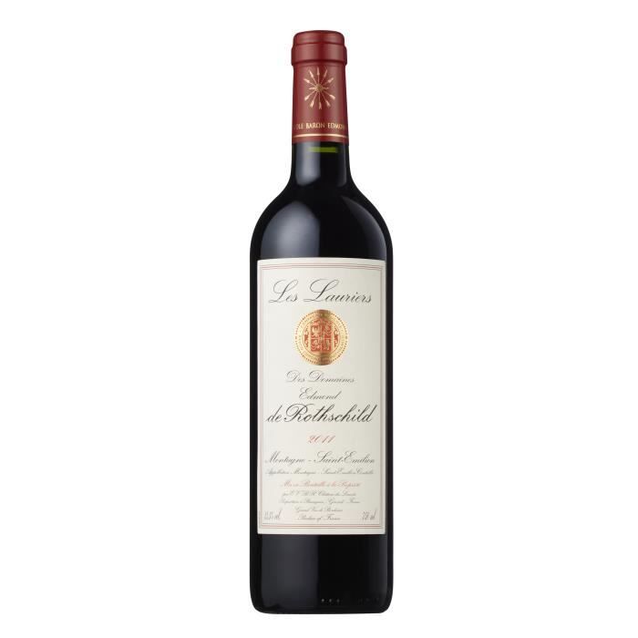 LES LAURIERS DE DOMAINE ROTSCHILD 2011 AOP MONTAGNE SAINT EMILION -Vin rouge de Bordeaux - 75cl