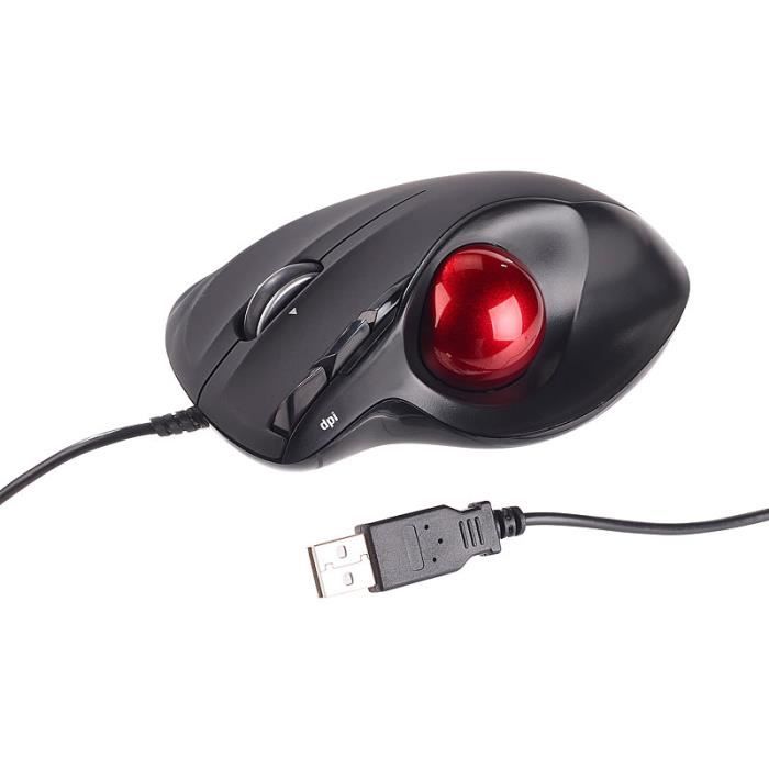 Souris Laser avec trackball et molette 4 directions