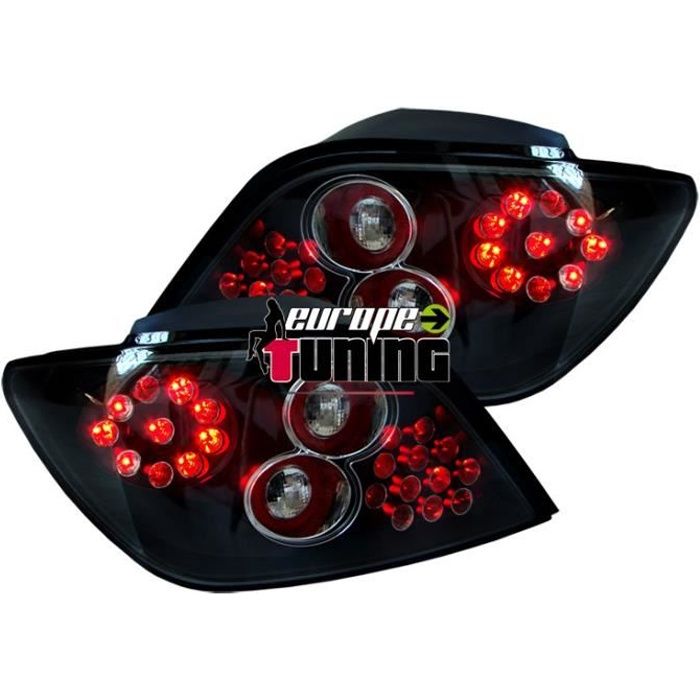 feux arrières design, noir, LED 307, 5-portes 97-01 version à hayon pour: Peugeot 307 Lim./SW/Break 01-05
