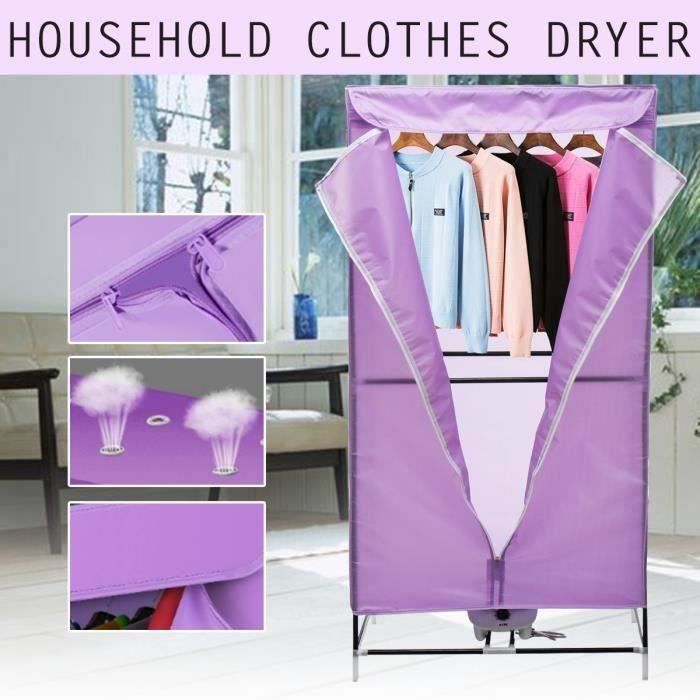AvanC 220V Éléctrique Étendoir à Linge Sèche Sechoir à Linge Rapide