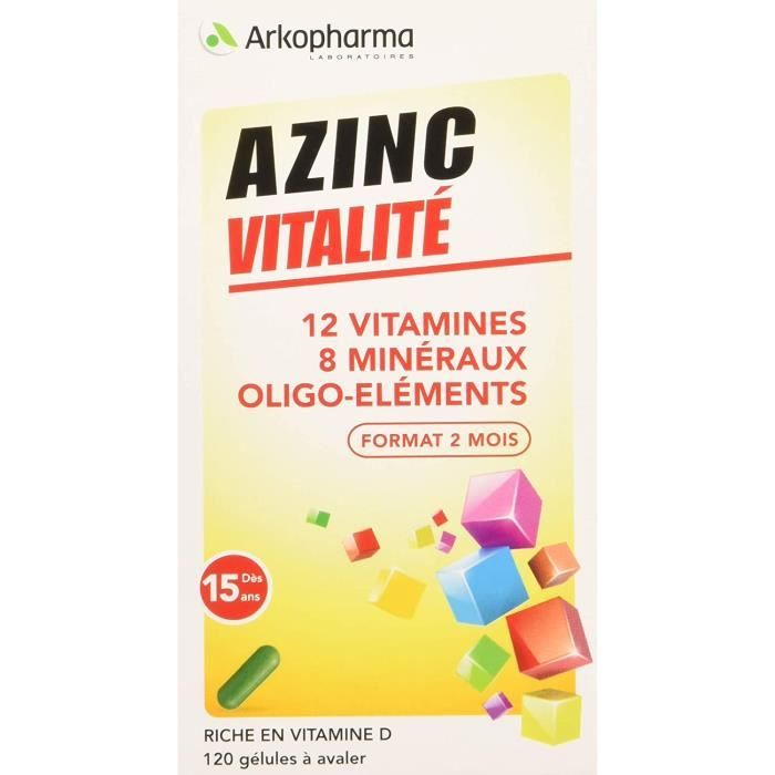 Azinc Vitalité 120 Gélules