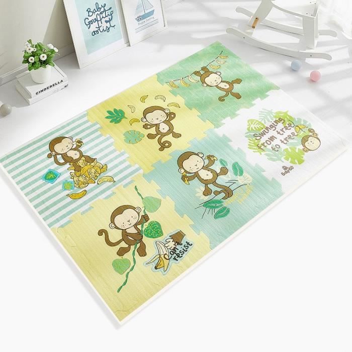 Tapis d'éveil,BabyGo PE tapis de jeu en mousse bébé épaissi insipide ramper Pad enfants enfants salon dessin animé - Type D