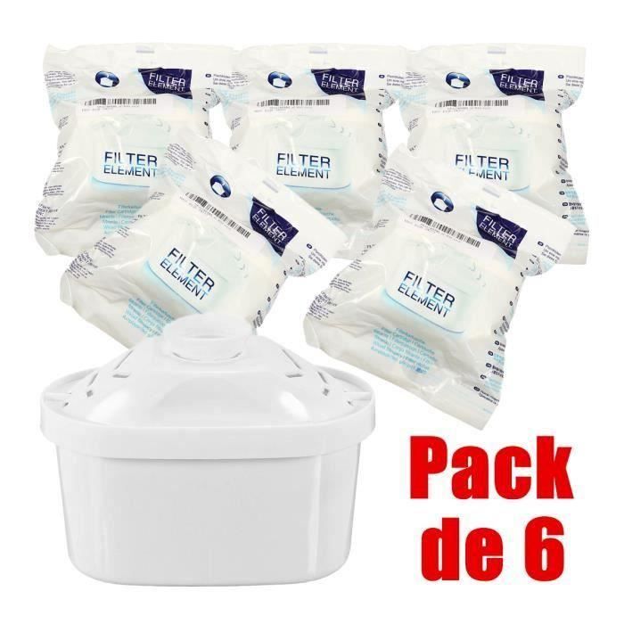 Pack de 6 Cartouches Filtres Kit pour Brita Maxtra Carafe Filtrante Bouilloire Pièce de Rechange