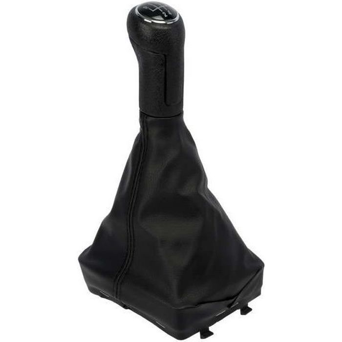 CORONA Pommeau + Soufflet adaptable pour VW Polo - 5/6 vitesses - Noir