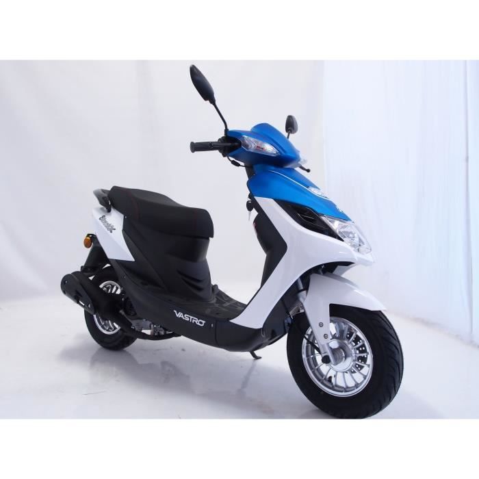 VASTRO Scooter 50 STREET-X - 50cc - Blanc et bleu