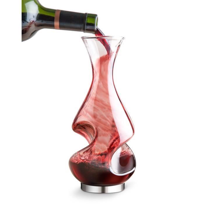 Final Touch Conundrum Aérateur de vin Decanter potable Cadeau clair,