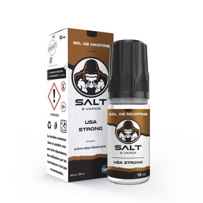 Le French LIQUIDE - 10x Salt E-Vapor USA Strong 10ML - (10ml - 10mg)
