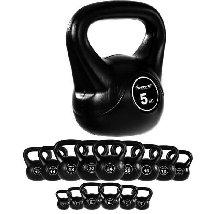 MOVIT Poids Kettlebell 5kg plastique