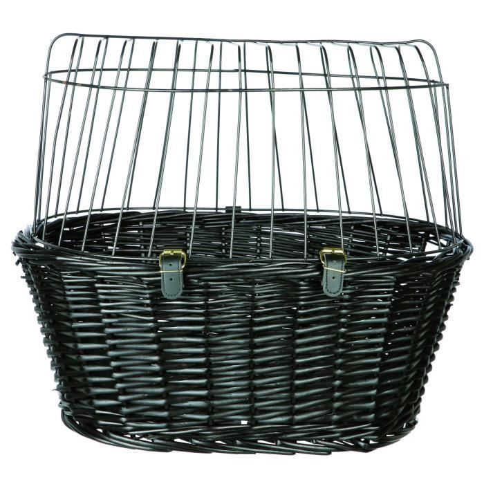 Panier pour Chien/Chat avec Coussin - Couleur Noir - Taille 50 x 41 x 35 cm