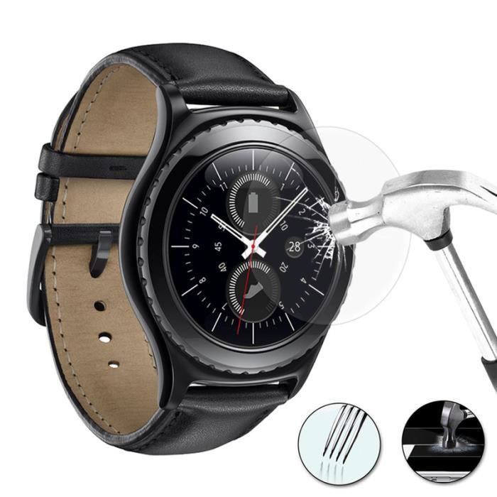 Pour Samsung Gear S2- S2 classic R720 R732- Gear S2 3G R730- S2 classic 3G: 1 Film de protection en verre trempé