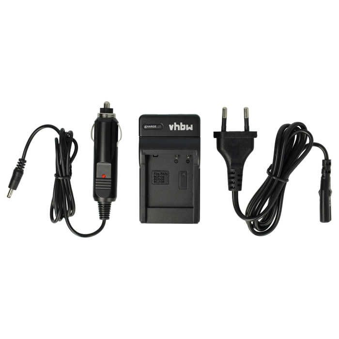 vhbw Chargeur de batterie compatible avec Panasonic Lumix DMC-TZ22, DMC-TZ25, DMC-TZ30, DMC-TZ31 batterie appareil photo digital,