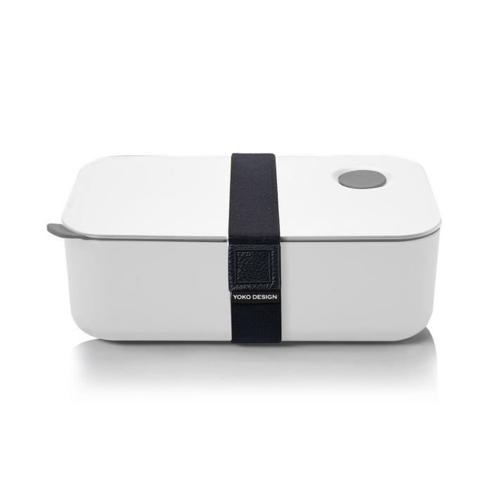 YOKO DESIGN Lunch Box avec séparation réglable et amovible 1 L blanc