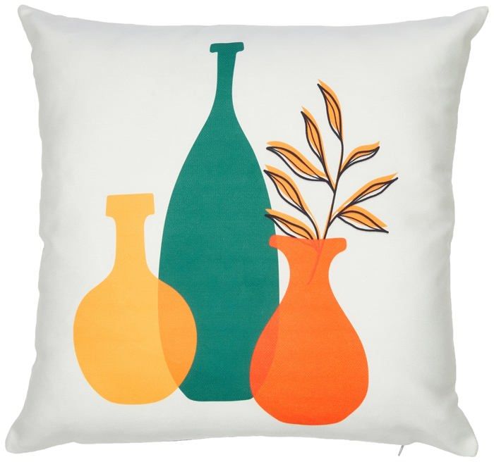 Bonamaison Federa Cuscino 45x45 Cm In Cotone Multicolore – Doppia Faccia Stampata