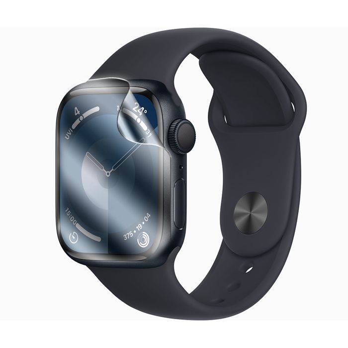 Protection écran avant en Film Hydrogel souple pour Apple Watch Series 7/8/9 45mm - Visiodirect -