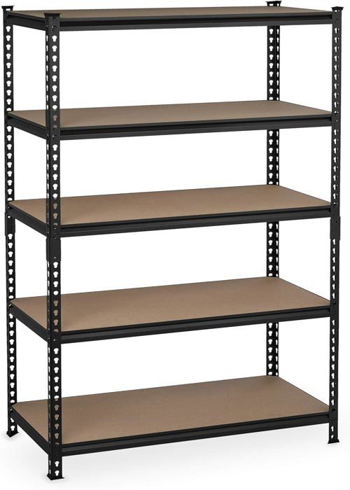 Étagère Garage 5 Niveaux 600kg Par Plateau - 200x180x75 Cm - Sans Vis - Anthracite/galvanisé