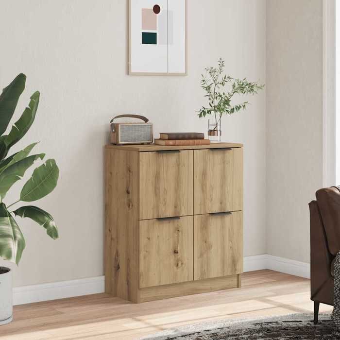 vidaXL Buffet chêne artisanal 60x30x70 cm bois dingénierie 856841