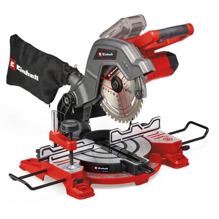 Einhell Scie à onglet sans fil TE MS 188 Li Solo Power X Change 18V Lame 216 x 30 mm Livré sans Batterie ni Chargeur
