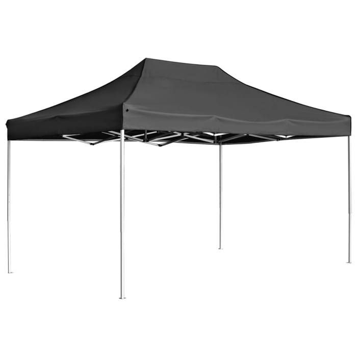 Tente de réception professionnelle - WINFR - Aluminium 45x3 m Anthracite - Pliable - pour Festivals plages LL391